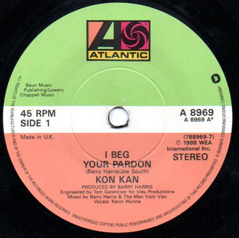 Kon Kan - I Beg Your Pardon (1988, Vinyl) | Discogs