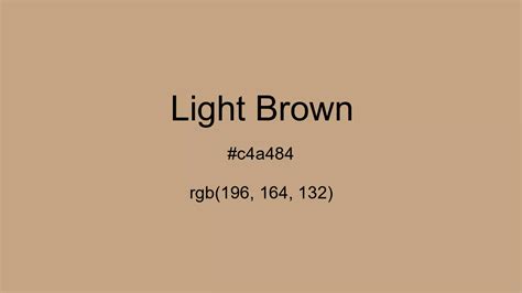 Light Brown Color, Hex and RGB values | CSSColors.com