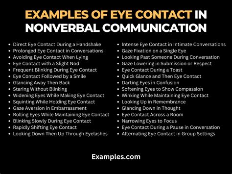 Eye Contact in Nonverbal Communication - 29+ Examples, Tips