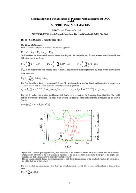 (PDF) Supercoiling and Local Denaturation of Plasmids with a Minimalist ...