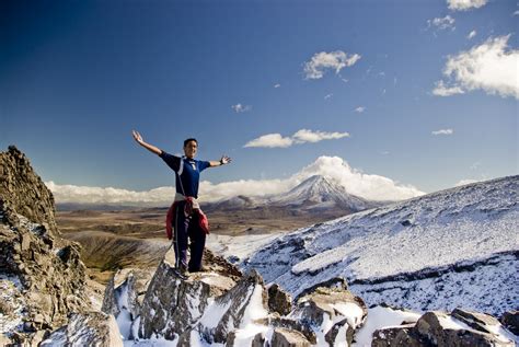 Breathtaking aerial picture of Tongariro National Park. | Hiking NZ