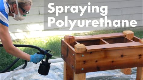 HVLP Spraying Polyurethane on Outdoor Projects - YouTube