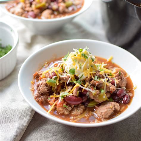 Slow Cooker Turkey Chili - Live.Eat.Train