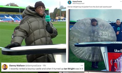 Fans poke fun at Ian Wright's huge winter coat