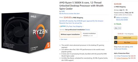 AMD Ryzen 3rd Gen RYZEN 3600 Matisse (Zen 2) 6-Core GHz GHz Max Boost ...