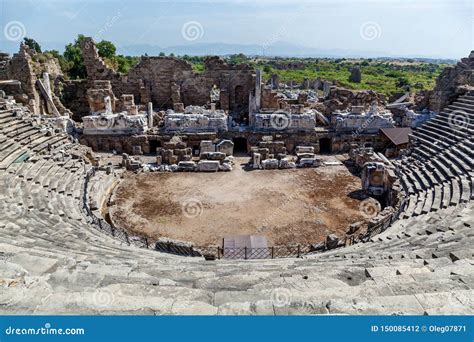 Old Ruins of the City of Side Turkey Stock Photo - Image of historical ...