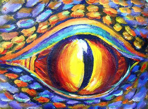 Dragon Eye: An adventure into the imagination. #gingercooklive #art (recorded) | Eye painting ...