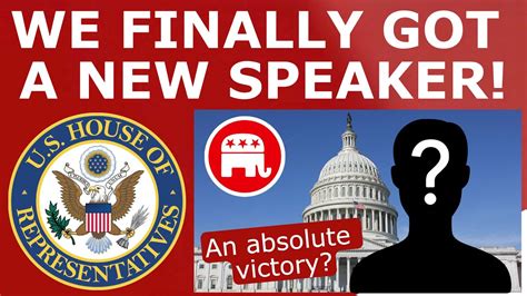 And the NEW Speaker of the House Is... - YouTube