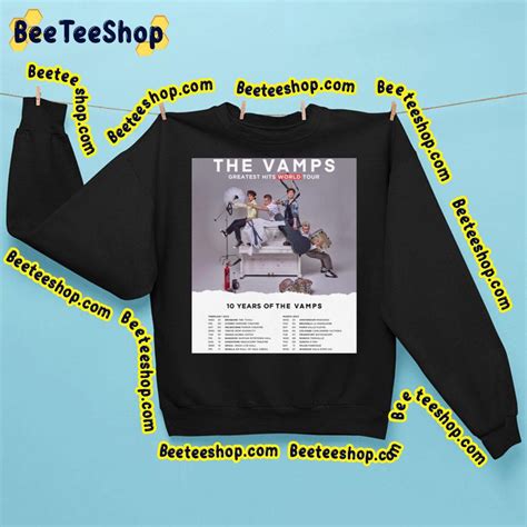 10 Years Of The Vamps Greatest Hits Worlsd Tour 2023 Trending Unisex Sweatshirt - Beeteeshop