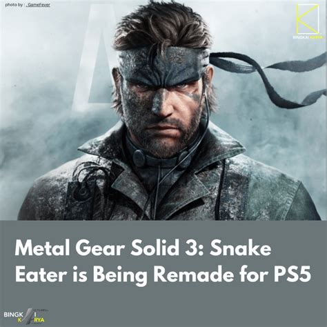 Metal Gear Solid 3: Snake Eater is Being Remade for PS5