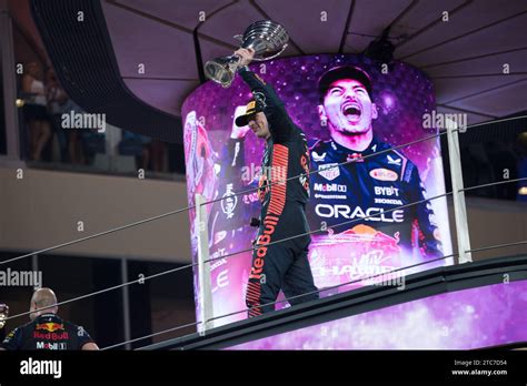 Max Verstappen celebrates winning the Formula One Championship 2023 in ...