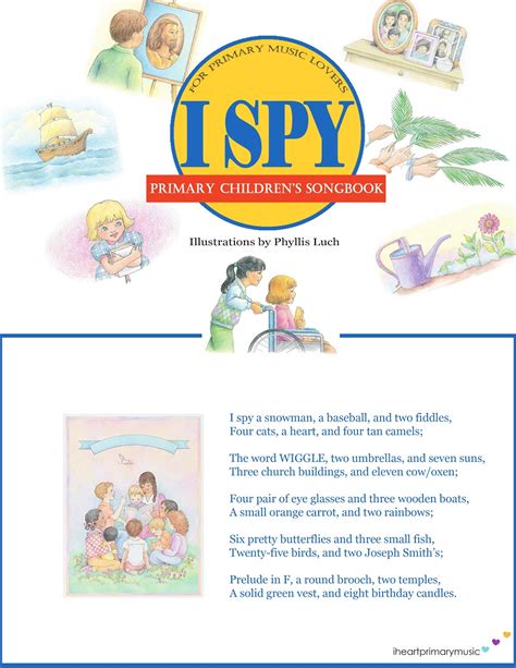 I Spy: Primary Children's Songbook - i heart primary music