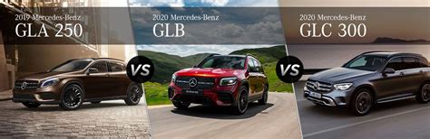 2019 Mercedes-Benz GLA vs 2020 GLB vs 2020 GLC