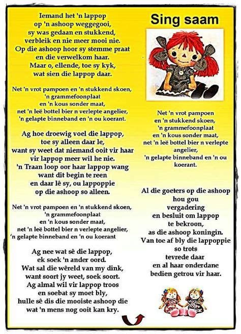 260 Afrikaanse rympies en liedjies ideas | afrikaans, kids poems, kids songs