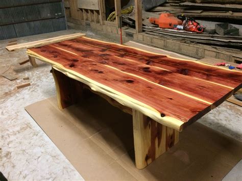 Pin by Kade Hermes on cedar wood projects | Cedar table, Rustic ...