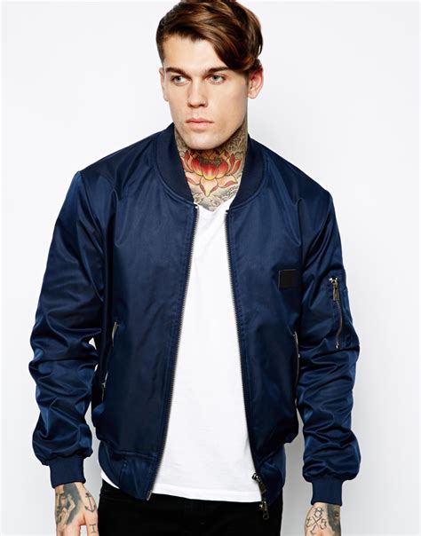 Lyst - Eleven Paris Bomber Jacket in Blue for Men