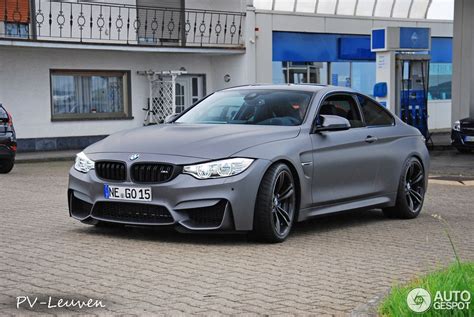 Matte Grey BMW M4 with Smoked Lights