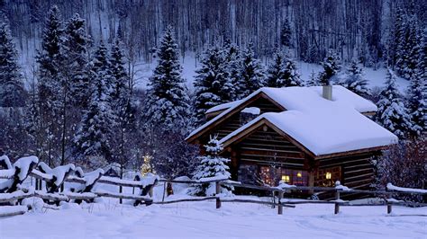 Snow covered house wallpaper(1920 x 1080) : wallpaper