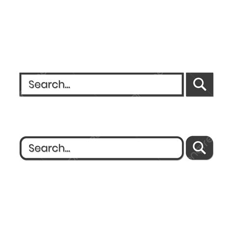 Black Google Search Bar For Mobile Or Website Vector, Search Bar, Search Box, Google Search Bar ...