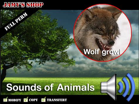 Second Life Marketplace - Sound - Wolf growl FP