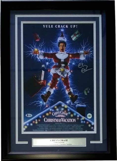 Chevy Chase Signed "Christmas Vacation" 17x24 Custom Framed Movie ...