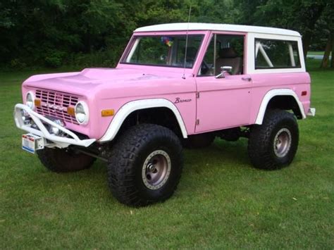 you want a pink bronco eh? | Ford bronco, Dream cars, Bronco