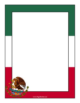 Mexico Flag Border