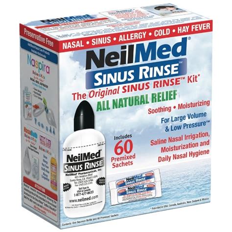 NeilMed Sinus Rinse Kit + 60 Premixed Sachets – Discount Chemist