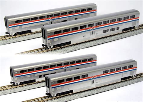 Kato 106-3517 N Superliner Amtrak Phase III 4-Car Set A