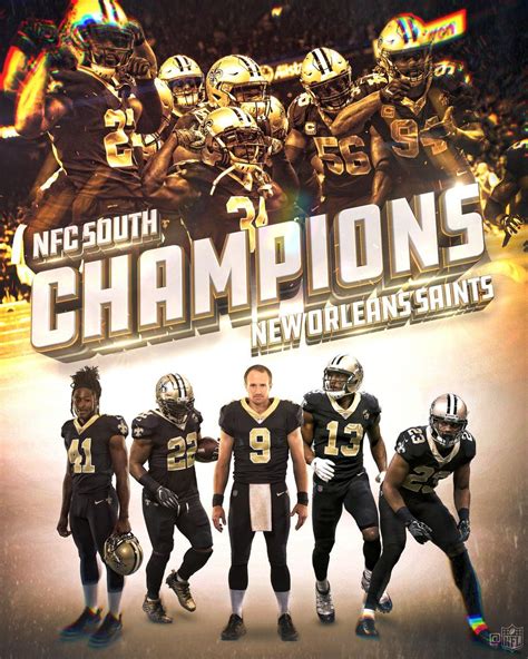 The @Saints are 2018 NFC South Champions! #GoSaints 12/9/18 | Nfl ...