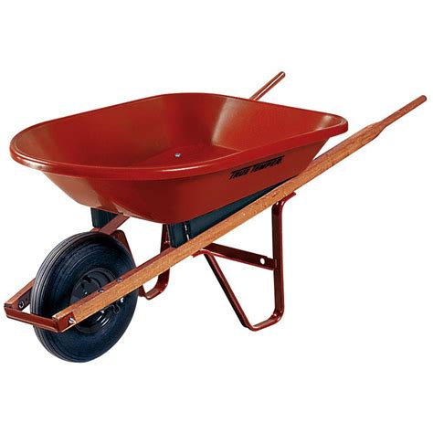 True Temper 4 cu. ft. Poly Wheelbarrow-PW4UT24 - The Home Depot