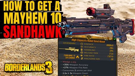 How To Get A Mayhem 10 Sandhawk! Borderlands 3 Sandhawk Returns from Bl2! - YouTube