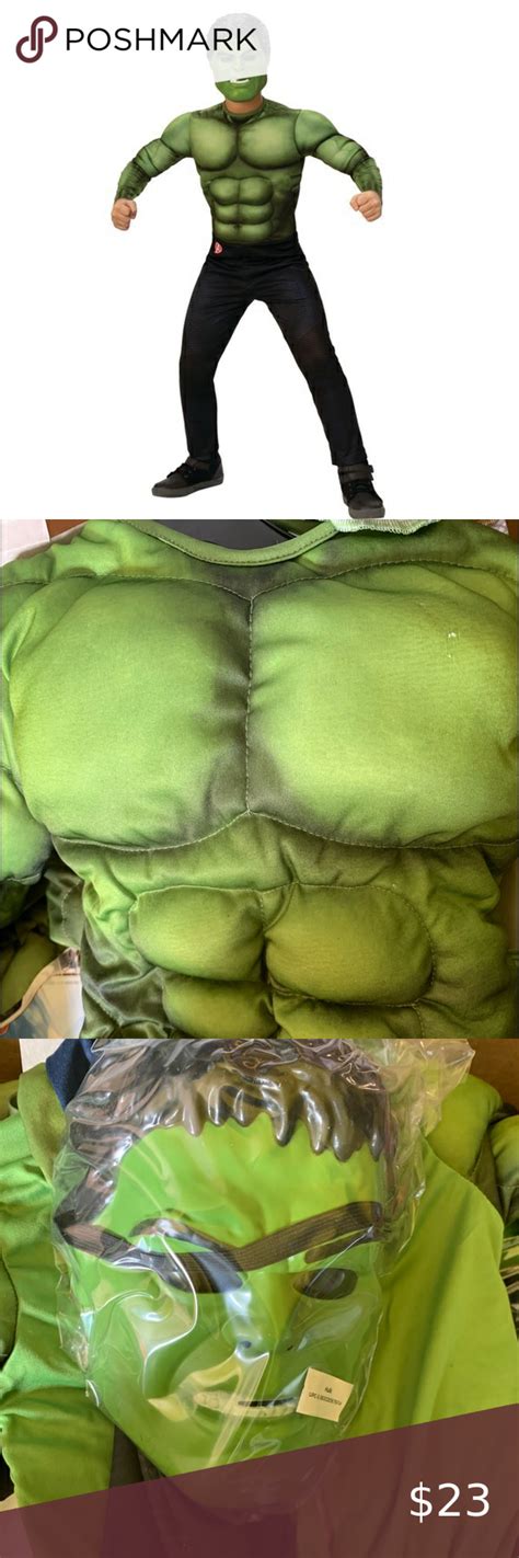 Green Hulk Muscle Chest Boys Halloween Costume New in 2020 | Boy halloween costumes, Halloween ...