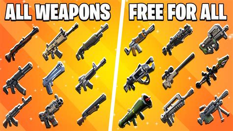 ALL WEAPONS - FFA 5471-6772-5418 by jlove - Fortnite Creative Map Code ...