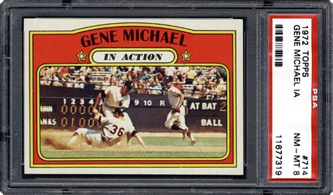 1972 Topps Gene Michael (In Action) | PSA CardFacts®