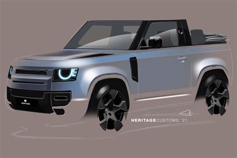 Land Rover Defender becomes a convertible thanks to Heritage Customs ...