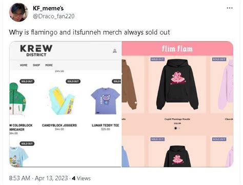 Merch sold out! lol : r/Krew_Fam