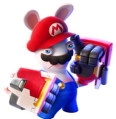 File:MRSoH Rabbid Mario artwork.png - Super Mario Wiki, the Mario ...