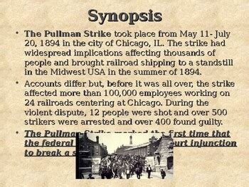 The Pullman Strike of 1894 by Alta's Place | Teachers Pay Teachers