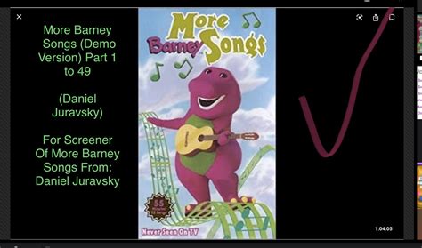 Barney Home Video Screener: More Barney Songs | Barney&Friends Wiki ...