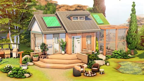 ECO TINY HOUSE 🌳 | The Sims 4 Speed Build - YouTube