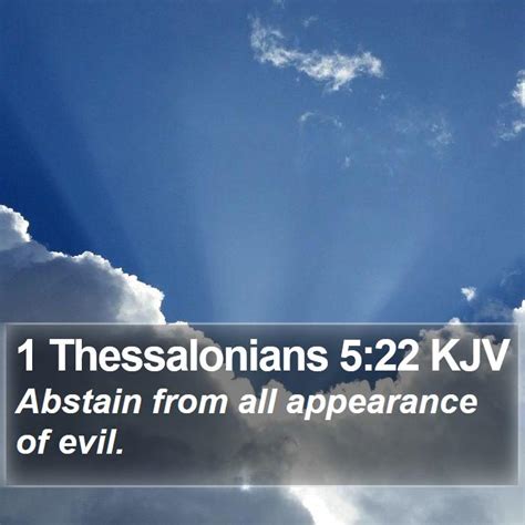 1 Thessalonians 5:22 KJV Bible Verse Images