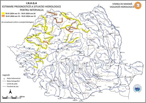 Cod galben de inundatii pe raurile din Bihor. Avertizarea hidrologilor