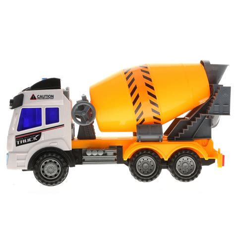 Kids Construction Toy Friction Cement Truck with Lights and Sounds | eBay