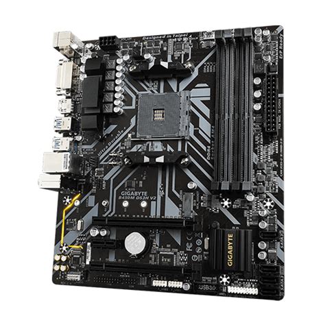 GIGABYTE B450M DS3H V2 M.2 mATX Motherboard | B450 DS3H V2 | OS | Jordan