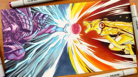 Drawing Susano VS Kurama - Naruto Shippuden - YouTube