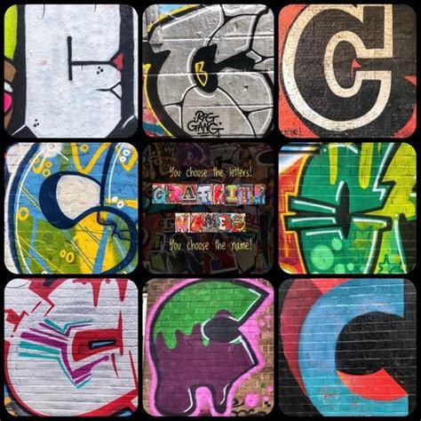 Graffiti Letter "C" 6x4 Print - To create personalised name. | Graffiti ...