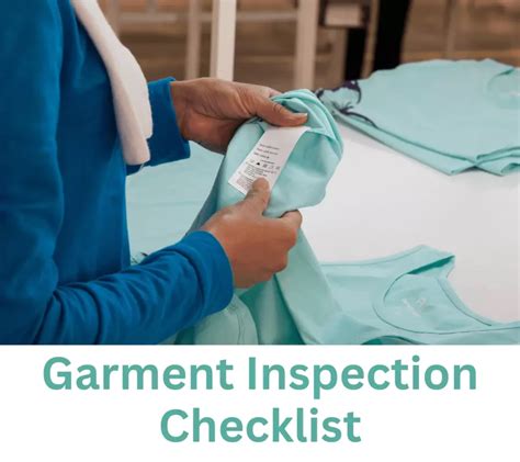 Garment Inspection Checklist - ORDNUR