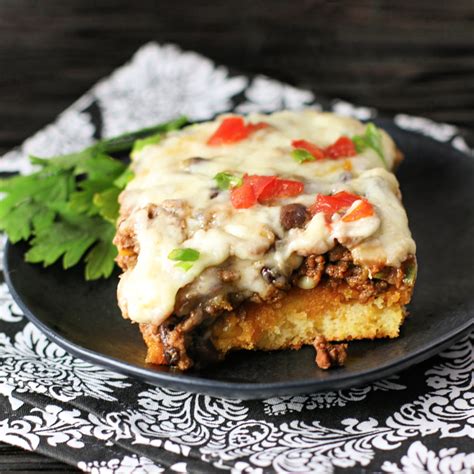 Foodista | Recipes, Cooking Tips, and Food News | Enchilada Cornbread Pie