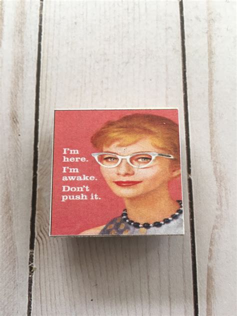 Funny Magnet Retro Humor Magnet Sarcastic Magnet Funny Fridge Magnet Friend Gift Birthday Gift ...